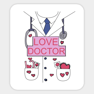 Love doctor Sticker